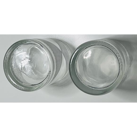 Vintage MCM Georges Briard Rocks Lowball Glass Geometric Pattern Set 2 - Picture 4 of 8